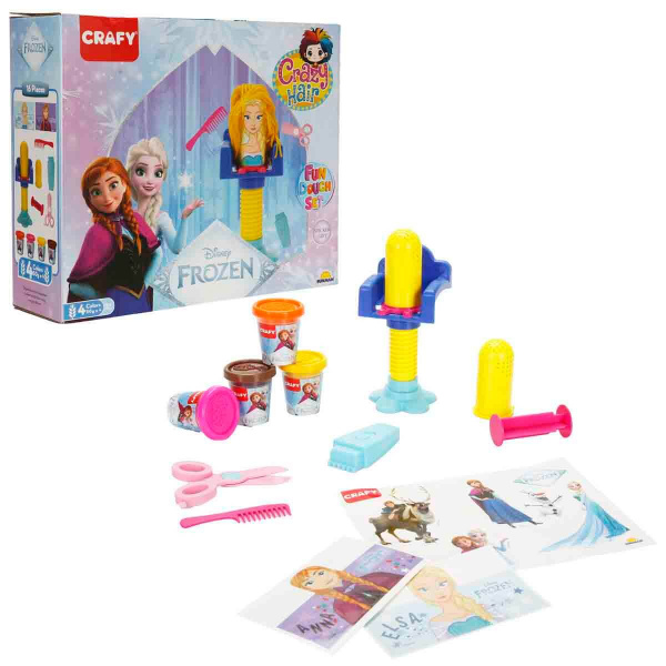 Crafy Frozen Crazy Hair Oyun Hamuru Seti 200 g - Anna