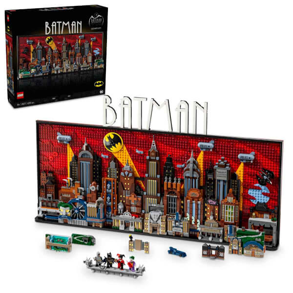 LEGO DC Batman: The Animated Series Gotham City 76271 Süper Kahraman Seven Yetişkinler için Koleksiyonluk Yaratıcı Sergileme Modeli Yapım Seti 4210 Parça