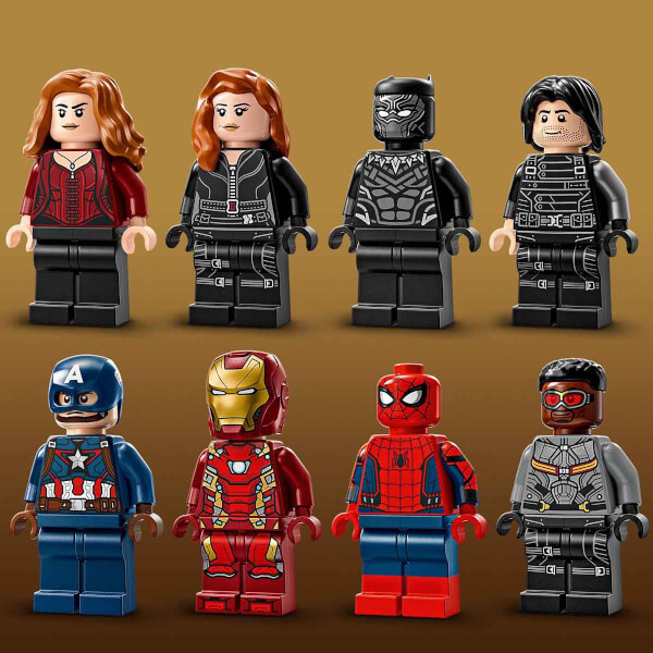 LEGO Marvel Kaptan Amerika: Kahramanların Savaşı Aksiyon Savaşı 76314 - 10 Yaş ve Üzeri Süper Kahraman Seven Çocuklar için 8 Minifigür İçeren Yaratıcı Oyuncak Yapım Seti (736 Parça)