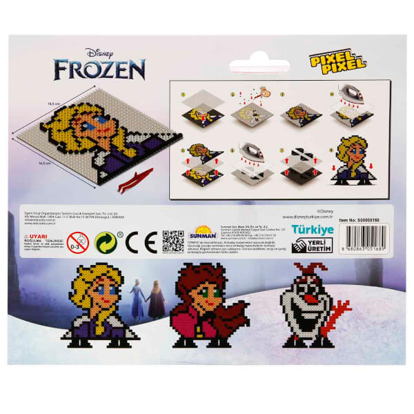 3in1 Disney Frozen Pixel Pixel Boncuk Aktivite ve Oyuncak Seti