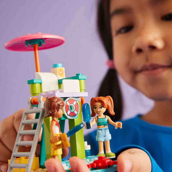 LEGO Friends Plaj Su Motoru 42623 - 5 Yaş ve Üzeri Çocuklar için Yunus Figürü İçeren Eğitici ve Yaratıcı Oyuncak Yapım Seti (84 Parça)