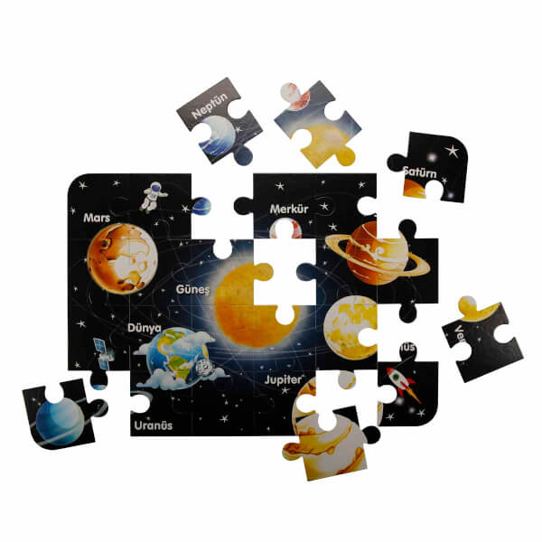24 Parça Puzzle: Gezegenler