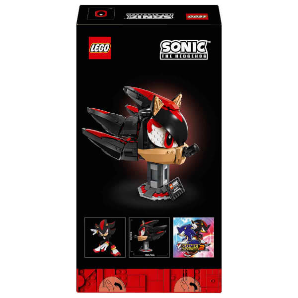 LEGO Sonic the Hedgehog Shadow the Hedgehog 77000 – Yetişkin Oyun Severler İçin Koleksiyonluk Sergilenebilir Model Yapım Seti (720 Parça)