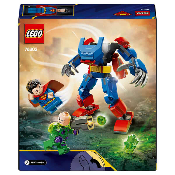 LEGO DC Superman Robotu, Lex Luthor’a Karşı 76302 - 6 Yaş ve Üzeri Süper Kahraman Sevenler için Yaratıcı Oyuncak Yapım Seti (120 Parça)