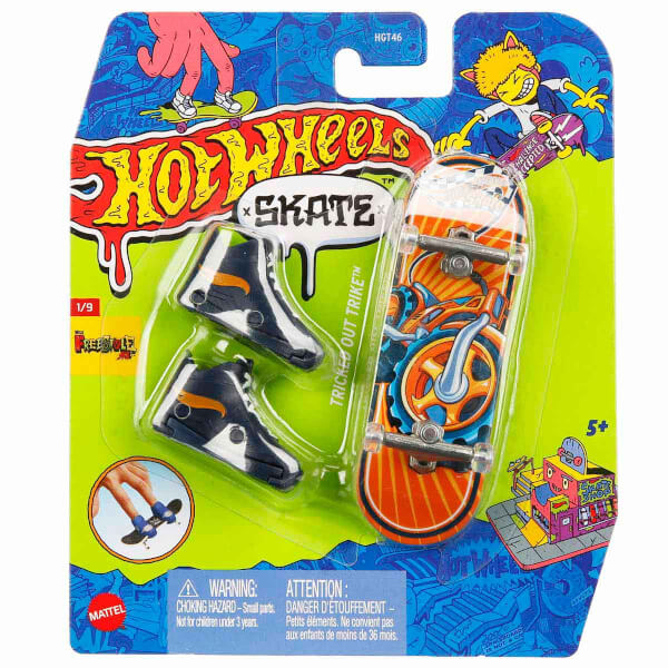 Hot Wheels Skate Parmak Kaykay ve Ayakkabı Paketleri HGT46