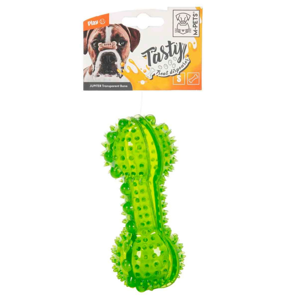 M-Pets Jupıter Ödül Hazneli Kauçuk Kemik Köpek Oyuncağı - Yeşil