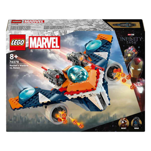 LEGO® Marvel Rocket'in Warbird Aracı Ronan'a Karşı 76278 – 8 Yaş ve Üzeri Süper Kahraman Yedi Çocuk İçin İnşa Edilebilen Uzay Gemisi İçeren Yaratıcı Oyuncak Yapım Seti (290 Parça)