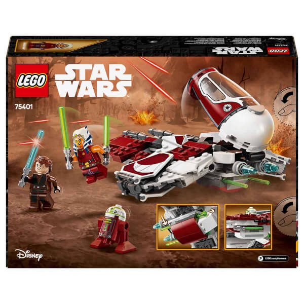 LEGO Star Wars: Klon Savaşları Ahsoka’nın Jedi Interceptor’ı 75401 - 8 Yaş ve Üzeri Çocuklar için Yaratıcı Oyuncak Yapım Seti (290 Parça)