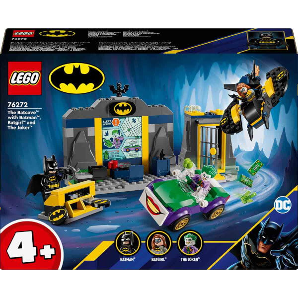 LEGO DC Batman: Batman, Batgirl ve Joker ile Batcave 76272 - 4 Yaş ve Üzeri Süper Kahraman Seven Çocuklar için Yaratıcı Oyuncak Yapım Seti (184 Parça)