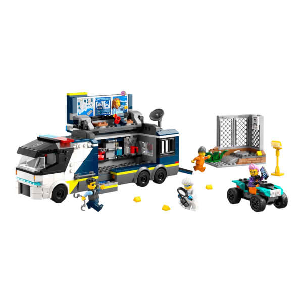 LEGO® City Polis Mobil Suç Laboratuvarı Kamyonu 60418 - 7 Yaş ve Üzeri Çocuklar için Polis Minifigürü İçeren Yaratıcı Oyuncak Yapım Seti (674 Parça)