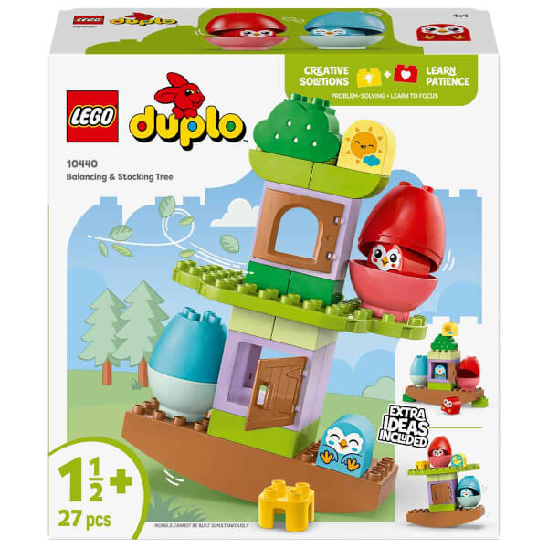 LEGO DUPLO Denge ve Dizme Ağacı 10440 - 18 Ay ve Üzeri Küçük Çocuklar için Eğitici Oyuncak Yapım Seti (27 Parça)