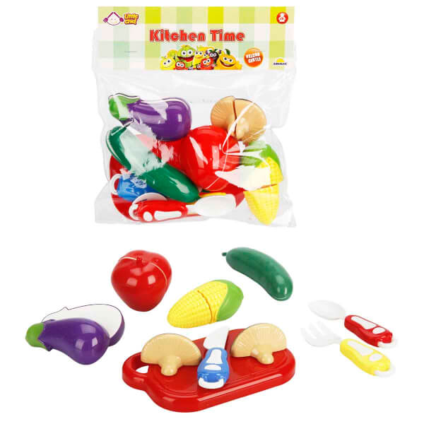 Little Chef Kitchen Time Kesilebilir Meyve ve Sebze Seti 14 Parça