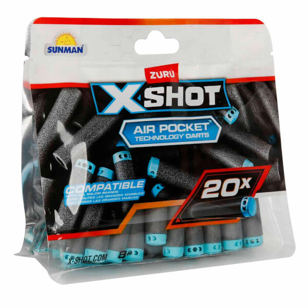 X-Shot Excel 20’li Yedek Sünger Dart Paketi 