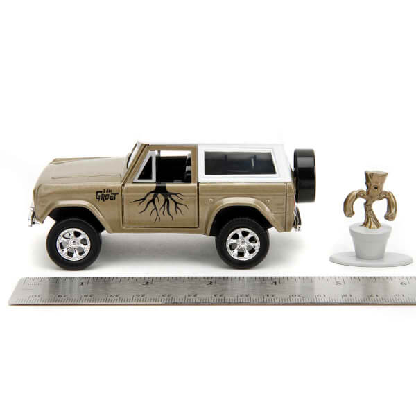 1:32 1973 Ford Bronco Model Araba ve Groot Figür