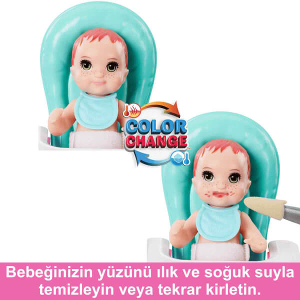 Barbie Bebek Bakıcılığı Oyun Seti FHY97