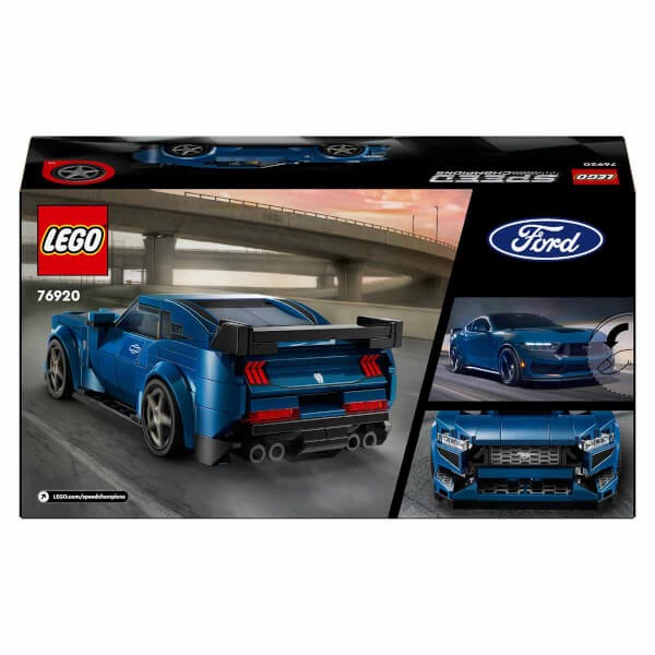 LEGO Speed Champions Ford Mustang Dark Horse Spor Araba 76920 - 9 Yaş ve Üzeri Çocuklar için Koleksiyonluk ve Sergilenebilir Yaratıcı Oyuncak Model Yapım Seti (344 Parça)