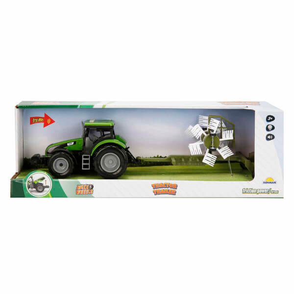 Maxx Wheels Sesli Ve Işıklı Römorklu Traktör 44 cm