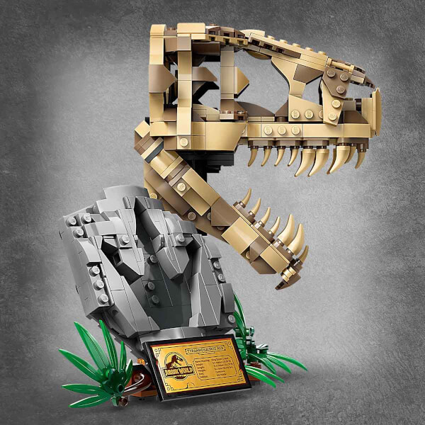 LEGO® Jurassic World Dinozor Fosilleri: T. rex Kafatası 76964- 9 Yaş ve Üzeri Çocuklar için Yaratıcı Oyuncak Dinozor Yapım Seti (577 Parça)