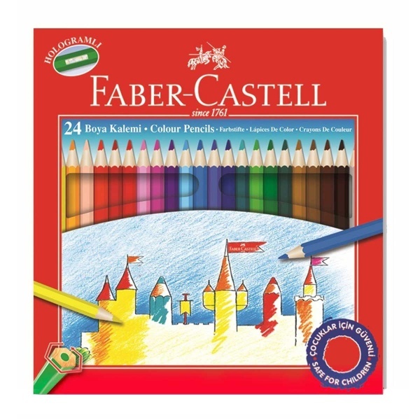 Faber Castell Kuru Boya Kalemi 24 Renk