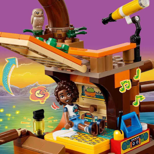 LEGO Friends Macera Kampı Ağaç Ev 42631 - 8 Yaş ve Üzeri Çocuklar için Leo, Aliya, Jamila ve  Olly Minifigürü İçeren Yaratıcı Oyuncak Yapım Seti (1128 Parça)