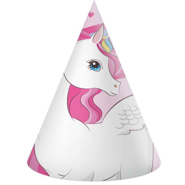 Unicorn Desenli Kotyon Şapka 6’lı 