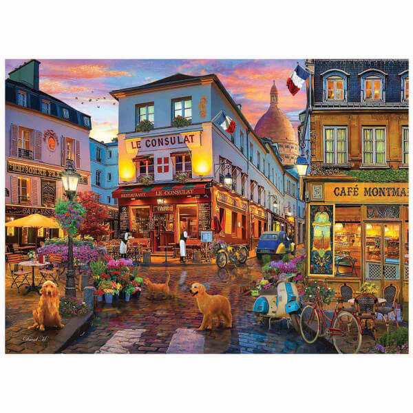 1000 Parça Puzzle: Cafe Montmartre