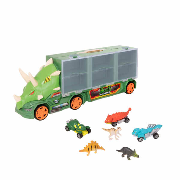 Teamsterz Dino Transporter 3 Araçlı 3 Dinozorlu Oyun Seti