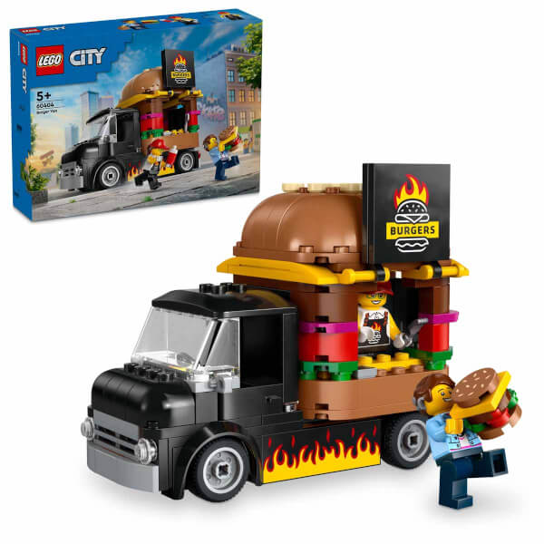 LEGO® City Hamburger Kamyonu 60404 - 5 Yaş ve Üzeri için Yaratıcı Oyuncak Yapım Seti (194 Parça) 