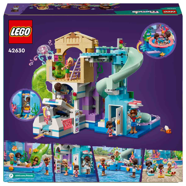 LEGO Friends Heartlake City Su Parkı 42630 - 8 Yaş ve Üzeri Çocuklar için Leo, Aliya ve Sara Minifigürü İçeren Yaratıcı Oyuncak Yapım Seti (814 Parça)