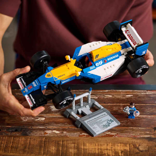 LEGO Icons Williams Racing FW14B ve Nigel Mansell 10353 - Yetişkinler için Koleksiyonluk Yaratıcı Model Yapım Seti (799 Parça)
