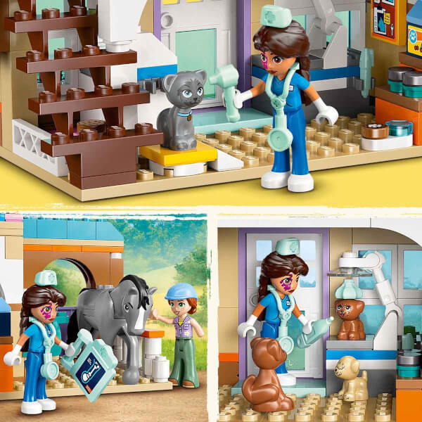 LEGO Friends At ve Evcil Hayvan Veteriner Kliniği 42651 - 7 Yaş ve Üzeri Çocuklar için Mini Bebek, At ve Köpek Minifigürü İçeren Yaratıcı Oyuncak Yapım Seti (428 Parça)