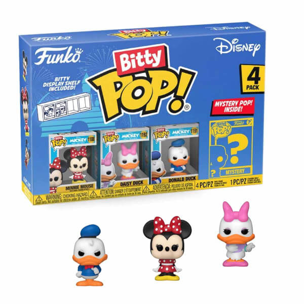 Funko Bitty Pop: Disney Minnie Mouse 4'lü Sürpriz Figür Seti