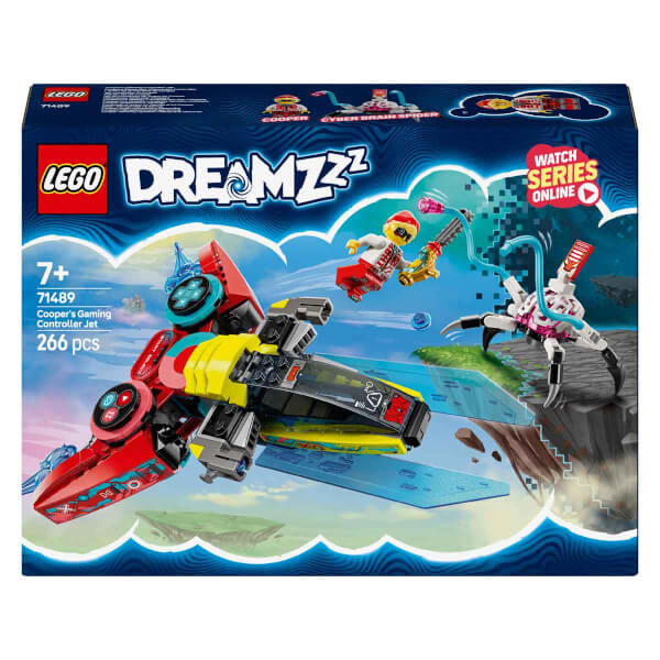 LEGO DREAMZzz Cooper’ın Oyun Kumandası Jeti 71489 - 7 Yaş ve Üzeri Çocuklar için Yaratıcı Oyuncak Yapım Seti (266 Parça)