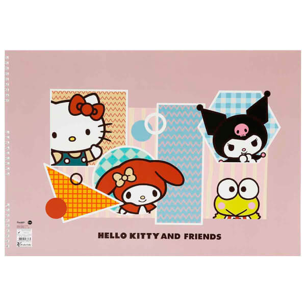 Hello Kitty And Friends Resim Defteri 35 x 50 cm 15 Yaprak 300315-13 - Mor