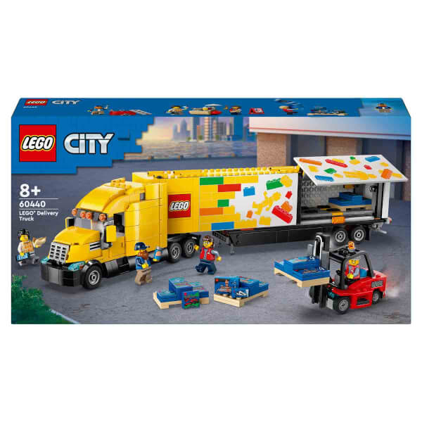 LEGO City Sarı Dağıtım Kamyonu 60440 - 8 Yaş ve Üzeri Çocuklar için Yaratıcı Oyuncak Yapım Seti (1061 Parça)