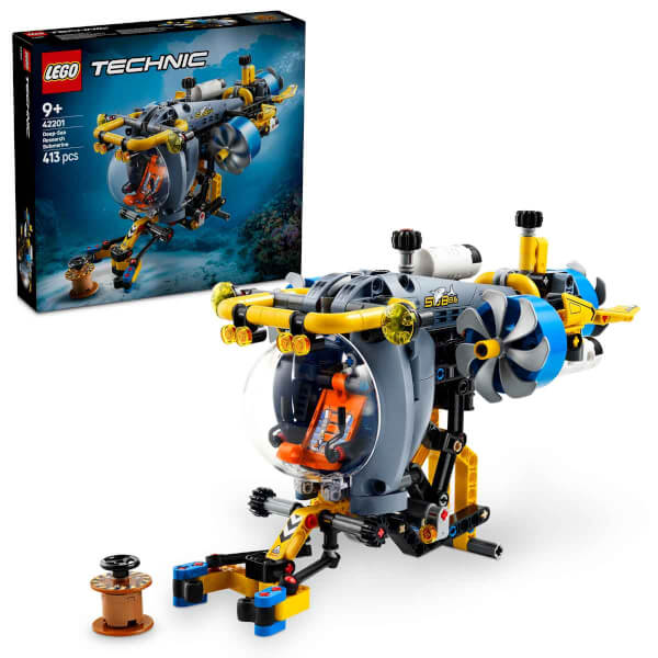 LEGO Technic Derin Deniz Araştırma Denizaltısı 42201 - 9 Yaş ve Üzeri Mühendislik ve Bilimi Seven Çocuklar için Yaratıcı Oyuncak Yapım Seti (413 Parça)