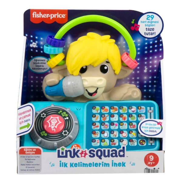 Fisher Price Sesli ve Işıklı Link Squad İlk Kelimelerim İnek HYL26