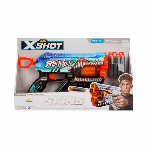 X-Shot Skins Griefer 12 Mermili Sünger Dart Atan Silah 32 cm