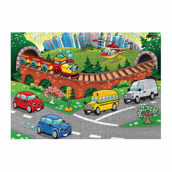 100 Parça Puzzle: Arabalar