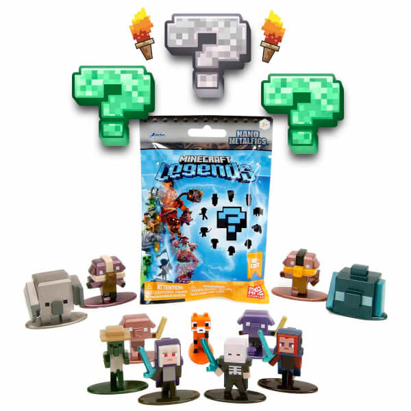 Minecraft Legends Nano Metalfigs Die Cast Sürpriz Figür Paketi