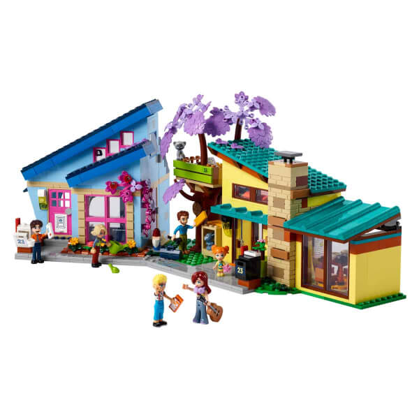 LEGO® Friends Olly ve Paisley'nin Aile Evleri 42620 - 7 Yaş ve Üzeri Çocuklar için 5 Minifigür İçeren Yaratıcı Oyuncak Yapım Seti (1126 Parça)