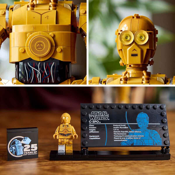 LEGO Star Wars C-3PO 75398 - Yetişkinler için İnşa Edilebilen Koleksiyonluk ve Nostaljik Droid Figürü Yapım Seti (1138 Parça)