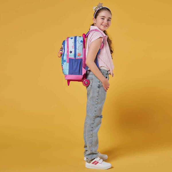 Coral High Kedi Işıklı Tekerlekli Çekçekli Okul Çantası 23951
