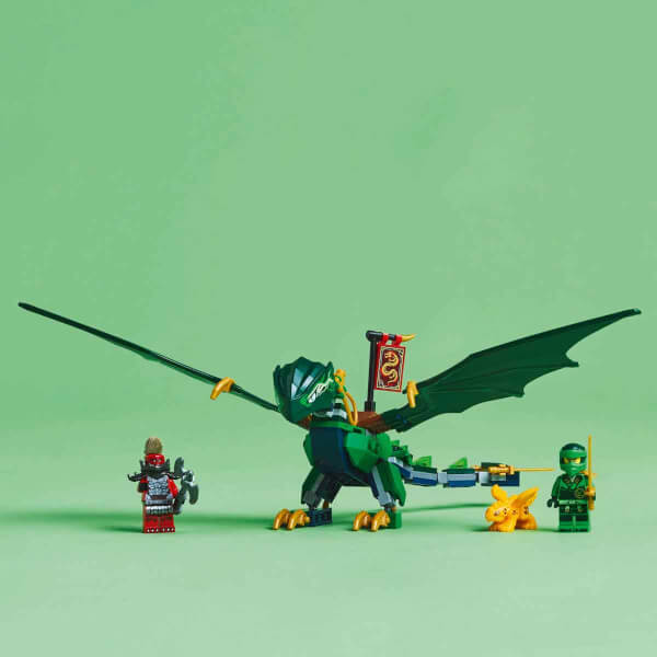 LEGO NINJAGO Lloyd’un Yeşil Orman Ejderhası 71829 - 6 Yaş ve Üzeri Çocuklar için 2 Minifigürlü Yaratıcı Oyuncak Yapım Seti (128 Parça)