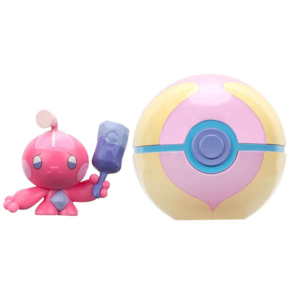 Pokemon Clip ‘N’ Go Poke Topu ve Figür Seti POK/95057-B - Tinkatink Ve Heal Ball