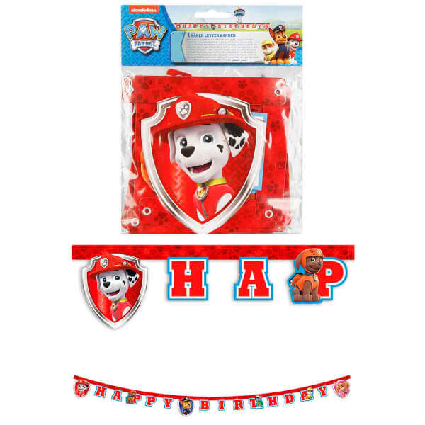 PAW Patrol Desenli Happy Birthday Yazılı Banner