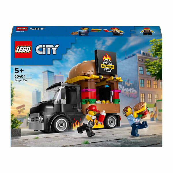 LEGO® City Hamburger Kamyonu 60404 - 5 Yaş ve Üzeri için Yaratıcı Oyuncak Yapım Seti (194 Parça)