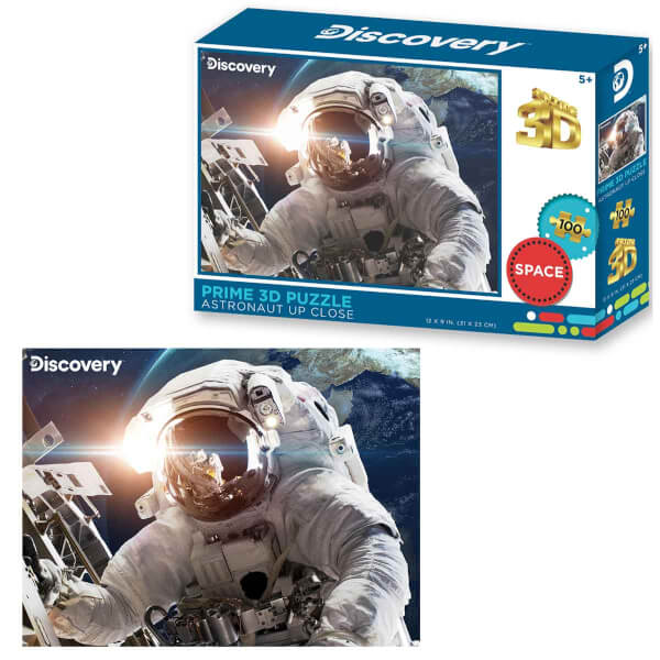 Prime 3D 100 Parça 3D Puzzle: Discovery Uzayda Astronot 