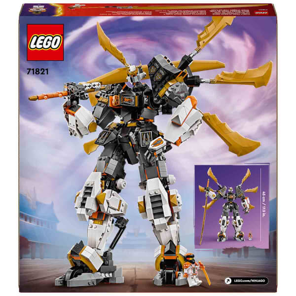 LEGO NINJAGO Cole’un Titan Ejderha Robotu 71821 – 12 Yaş ve Üzeri İçin Cole Minifigürü İçeren Yaratıcı Oyuncak Yapım Seti (1055 Parça)