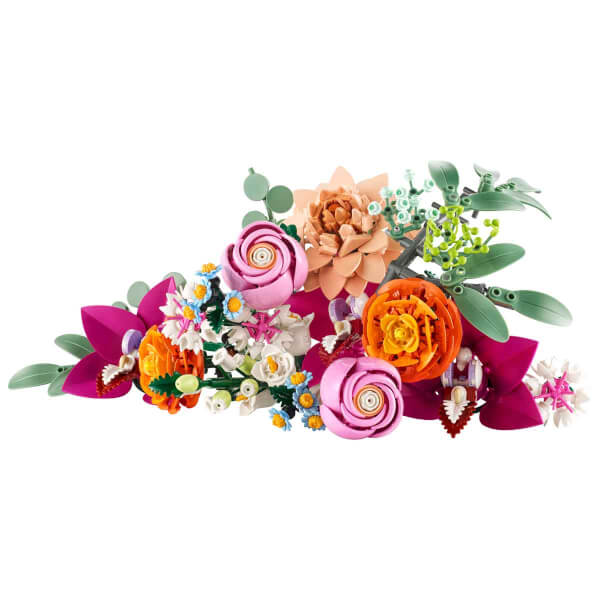 LEGO Botanicals Pembe Çiçek Buketi 10342 - Yetişkinler için Dekoratif Çiçek Yapım Seti (749 Parça)